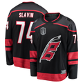 harde C.Hurricanes #74 Jaccob Slavin Black 2026 Stanley Cup Final Home Breakaway Stitched Jerseys