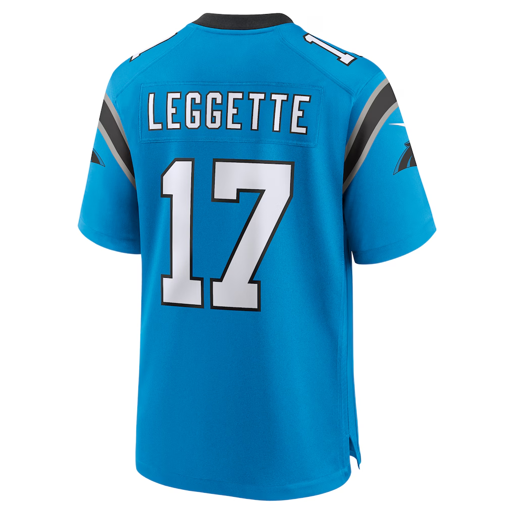 harde C.Panthers #17 Xavier Legette Blue Alternate Game Stitched Jerseys