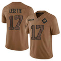 harde C.Panthers #17 Xavier Legette Player Brown Salute To Service Limited Stitched Jerseys