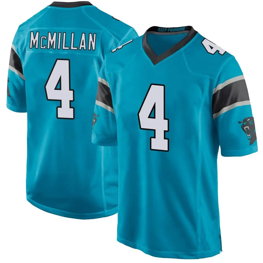 harde C.Panthers #4 Tetairoa McMillan Player Blue Game Stitched Jerseys
