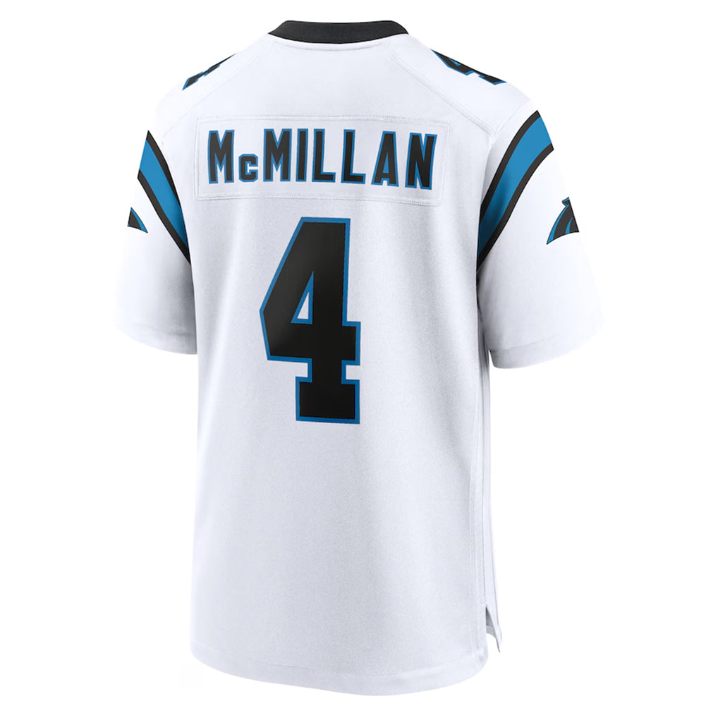 harde C.Panthers #4 Tetairoa McMillan Player White Home Game Stitched Jerseys