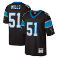 harde C.Panthers #51 Sam Mills Player Black Mitchell & Ness Legacy Replica Stitched Jerseys