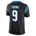 harde C.Panthers #9 Bryce Young Black Vapor F.U.S.E. Limited Stitched Jerseys