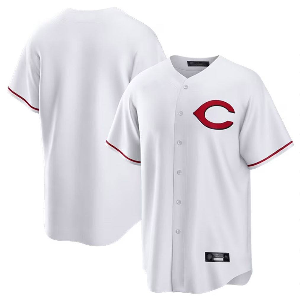 harde C.Reds White Home Game Blank Player Stitched Jerseys
