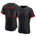 harde C.Reds #11 Barry Larkin Player Black City Connect Limited Elite Home Stitched Jerseys