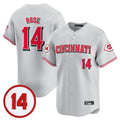 harde C.Reds #14 Pete Rose Player Gray Vapor Premier Limited Home Stitched Jerseys