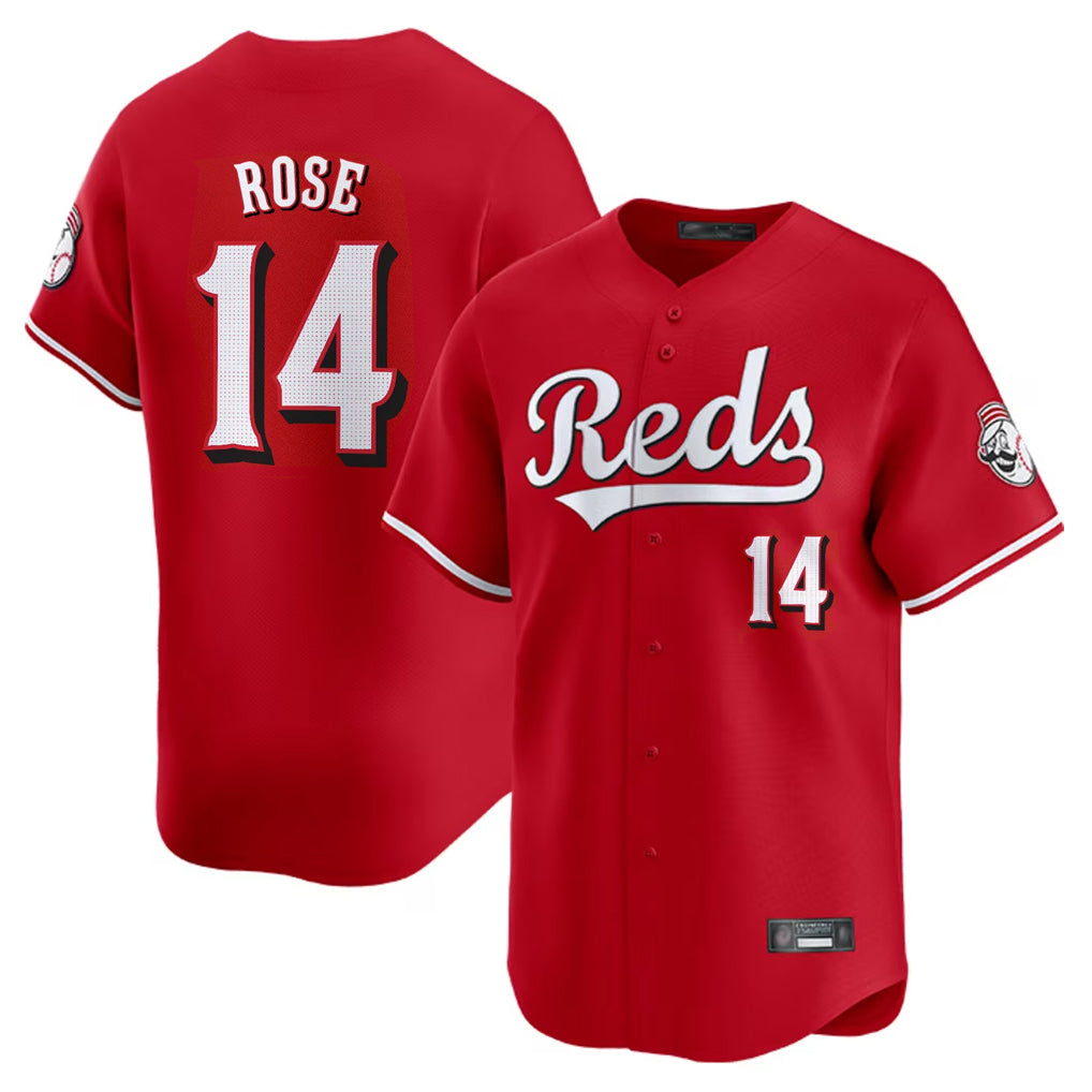 harde C.Reds #14 Pete Rose Player Red Home Limited Stitched Jerseys