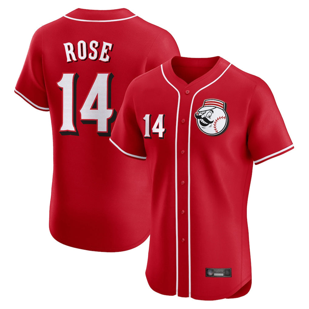 harde C.Reds #14 Pete Rose Player Red Limited Elite Home Game Stitched Jerseys