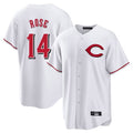 harde C.Reds #14 Pete Rose Player White Home Game Stitched Jerseys