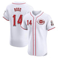 harde C.Reds #14 Pete Rose Player White Limited Elite Home Stitched Jerseys