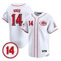 harde C.Reds #14 Pete Rose Player White Vapor Premier Limited Home Stitched Jerseys