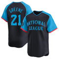 harde C.Reds #21 Hunter Greene Player Navy Limited National League All-Star Game Stitched Jerseys