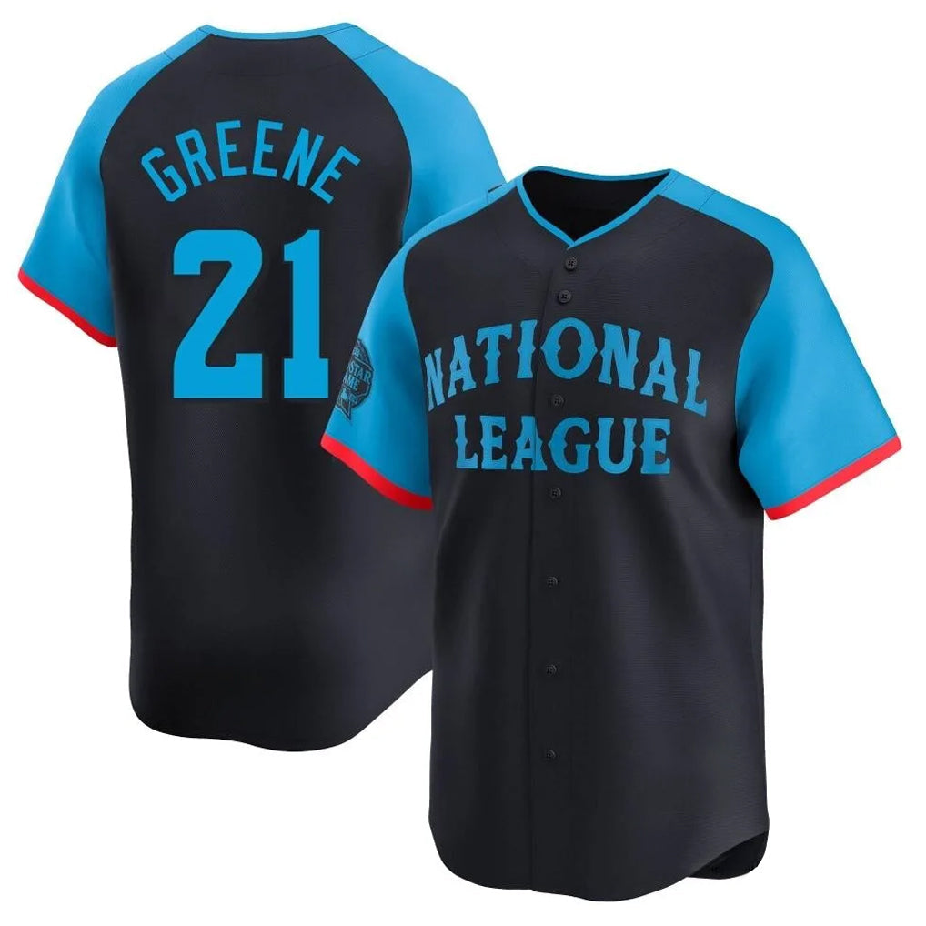 harde C.Reds #21 Hunter Greene Player Navy Limited National League All-Star Game Stitched Jerseys