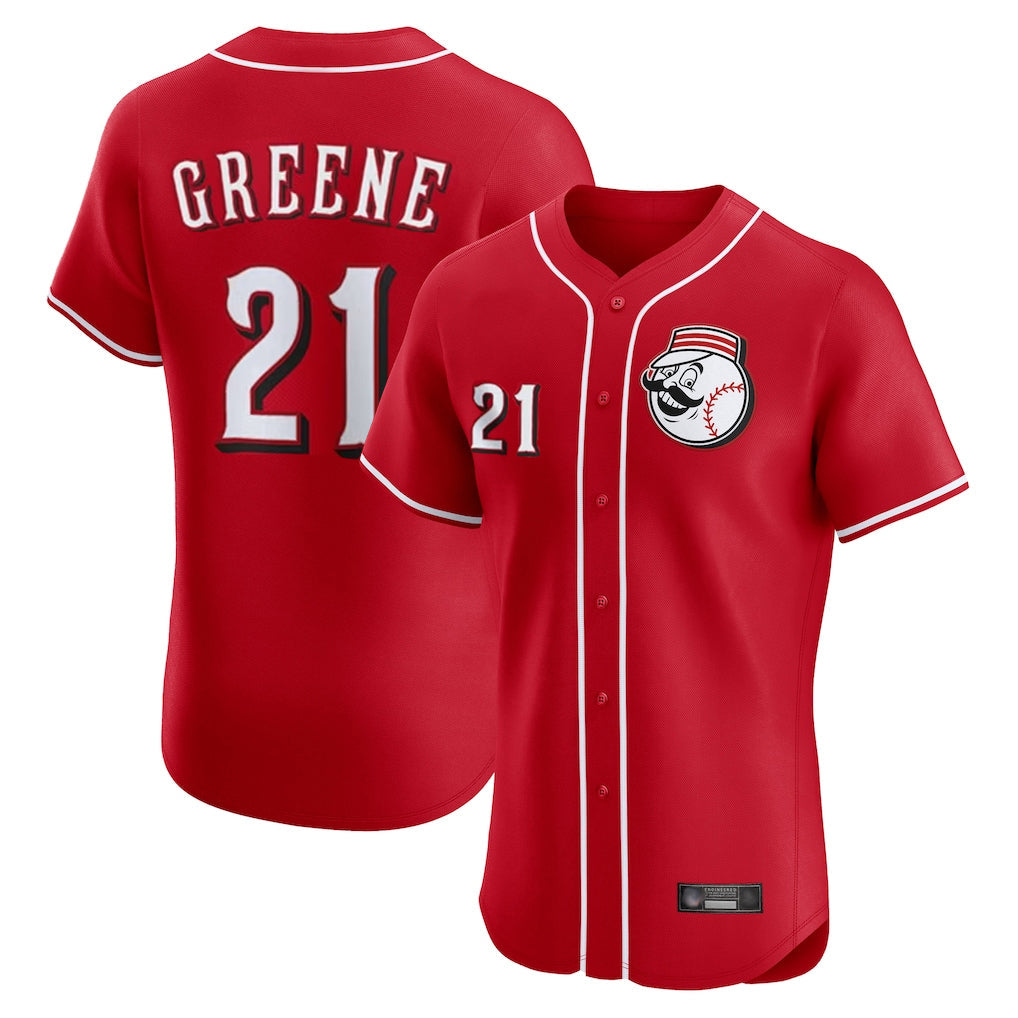 harde C.Reds #21 Hunter Greene Player Red Limited Elite Home Game Stitched Jerseys