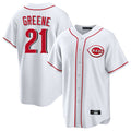harde C.Reds #21 Hunter Greene Player White Game Home Stitched Jerseys