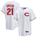 harde C.Reds #21 Hunter Greene Player White Home Game Stitched Jerseys