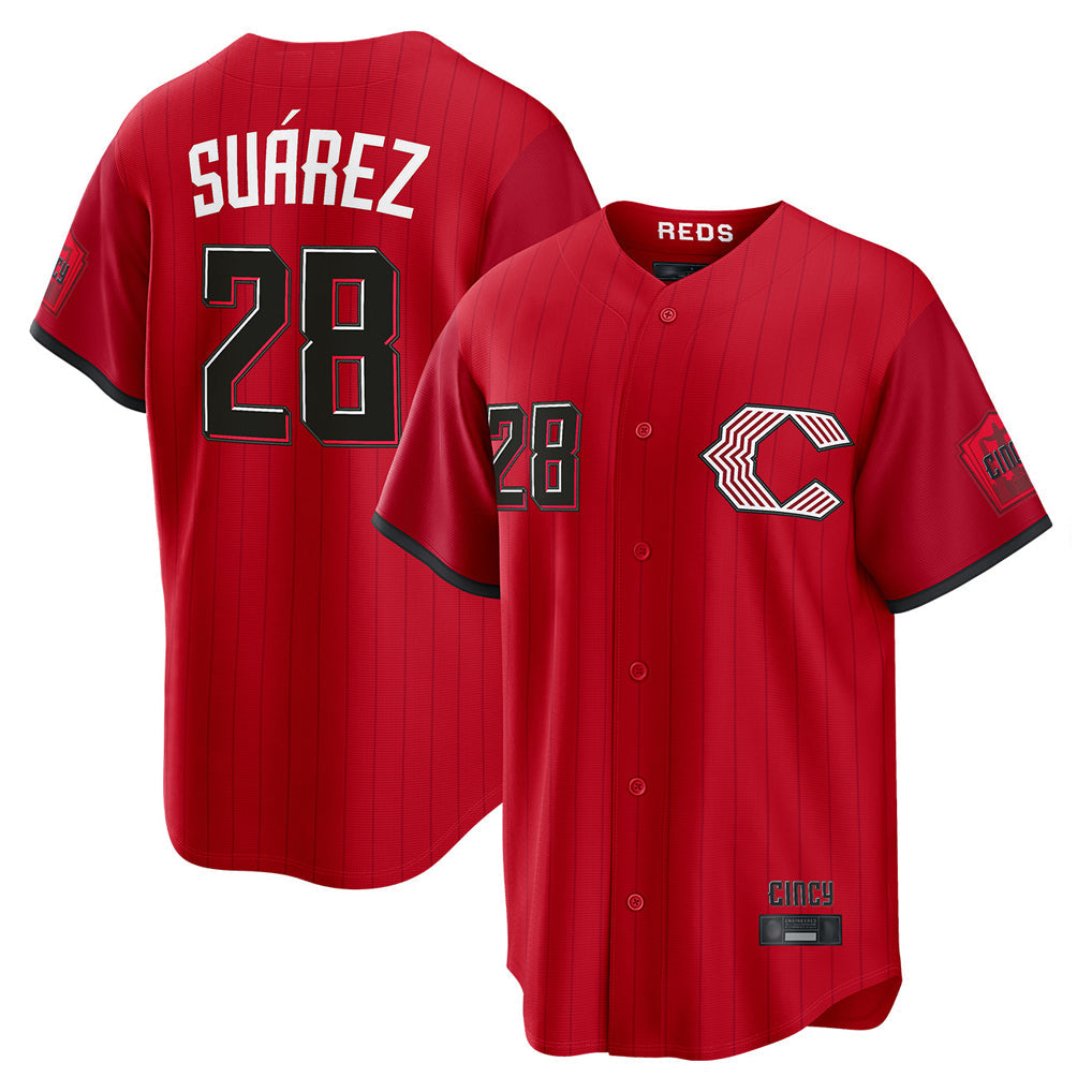 harde C.Reds #28 Eugenio Su¡§¡érez Player Red 2026 City Connect Home Game Stitched Jerseys