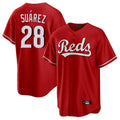 harde C.Reds #28 Eugenio Su¡§¡érez Player Red Home Game Stitched Jerseys