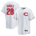 harde C.Reds #28 Eugenio Su¡§¡érez Player White Home Game Stitched Jerseys