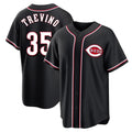 harde C.Reds #35 Jose Trevino Player Black Fashion Out Home Game Stitched Jerseys