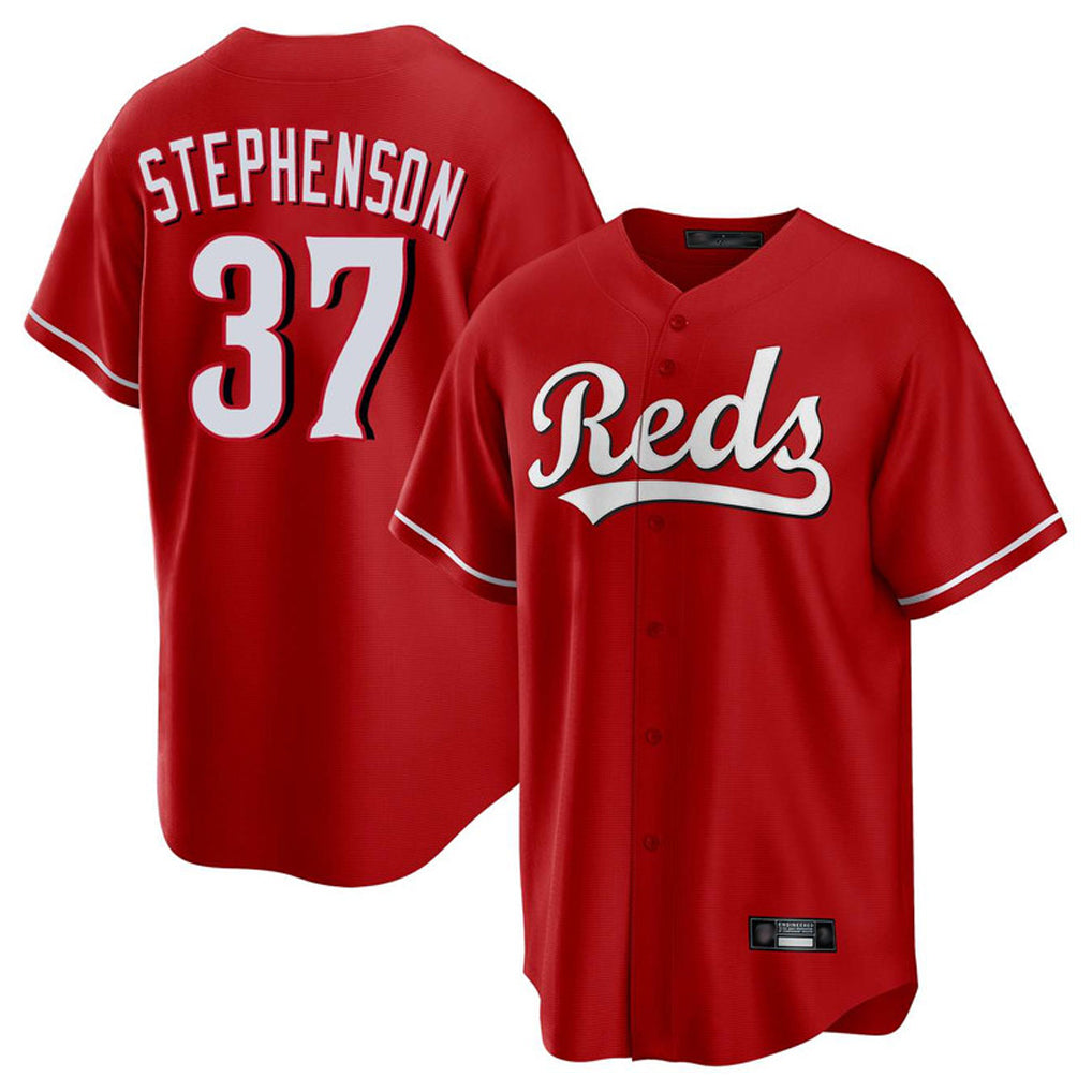 harde C.Reds #37 Tyler Stephenson Player Red Home Game Stitched Jerseys