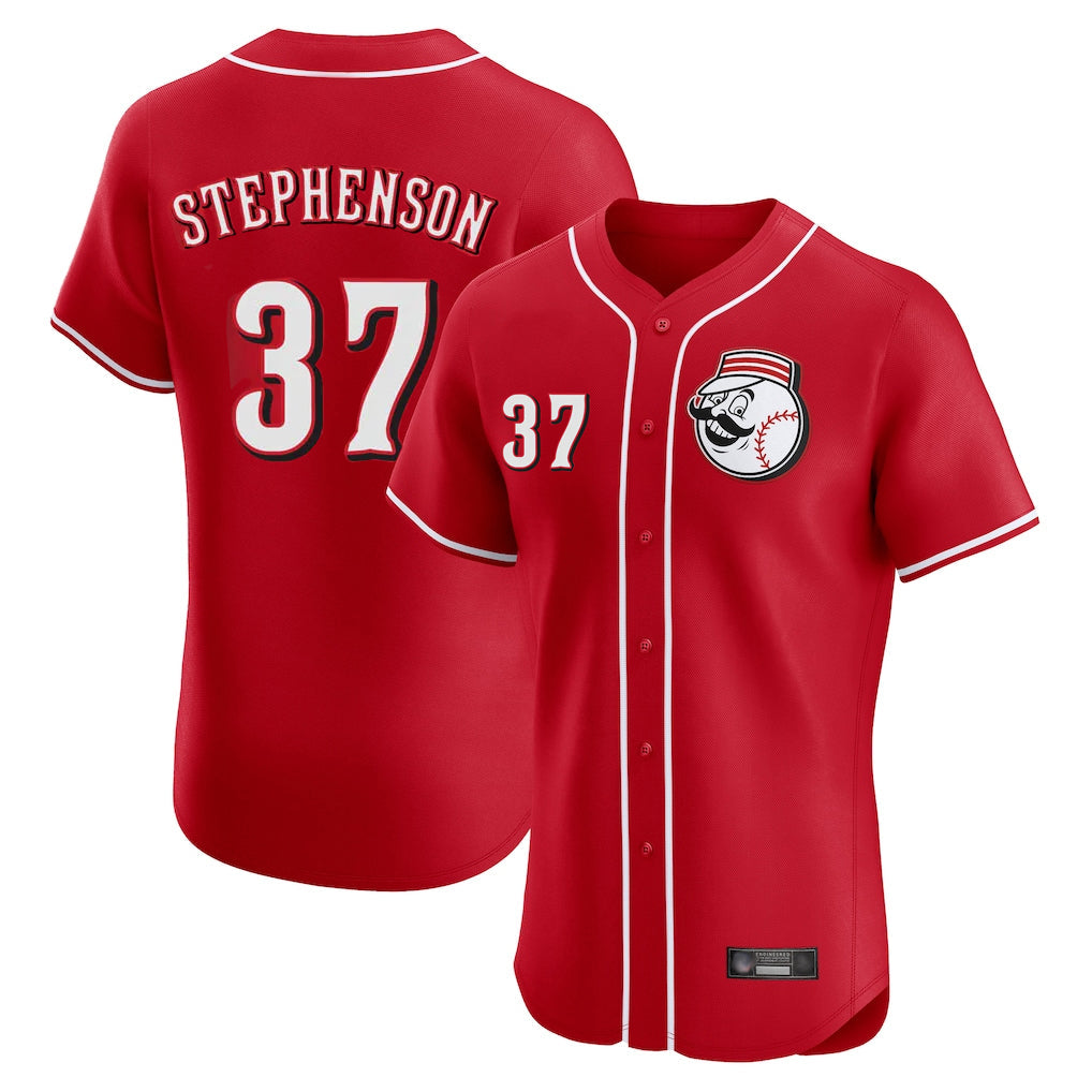 harde C.Reds #37 Tyler Stephenson Player Red Limited Elite Home Game Stitched Jerseys