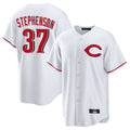 harde C.Reds #37 Tyler Stephenson Player White Home Game Stitched Jerseys