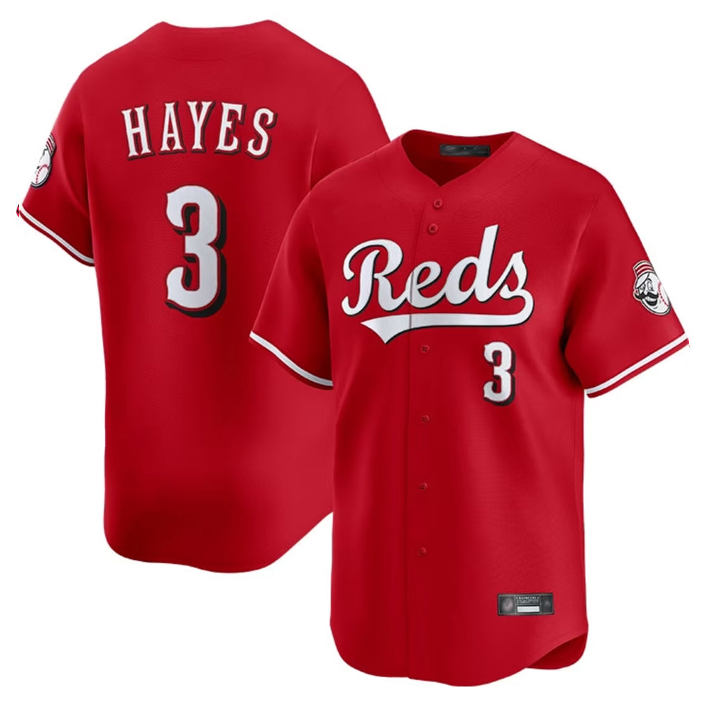harde C.Reds #3 Ke'Bryan Hayes Player Red Home Limited Stitched Jerseys