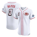 harde C.Reds #3 Ke'Bryan Hayes Player White Speedway Classic Limited Elite Home Stitched Jerseys