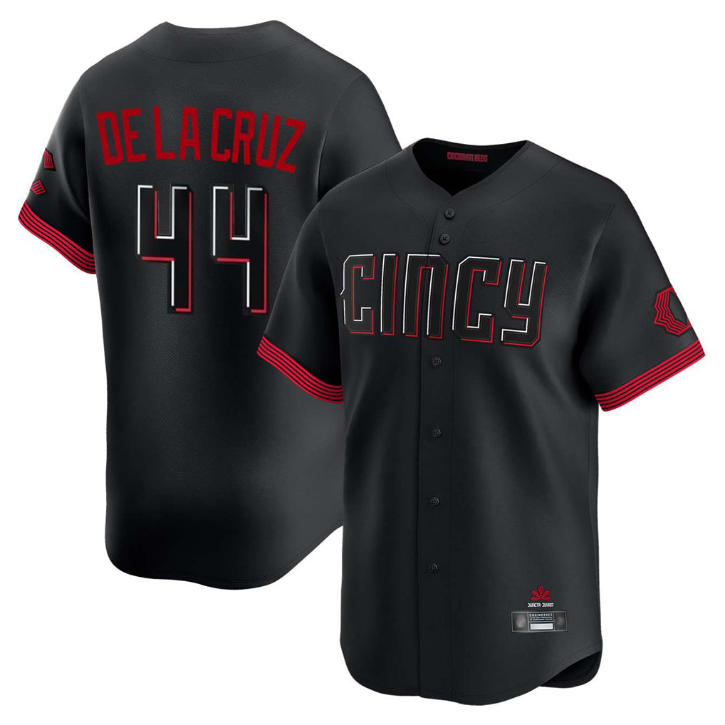 harde C.Reds #44 Elly De La Cruz Player Black City Connect Home Limited Stitched Jerseys