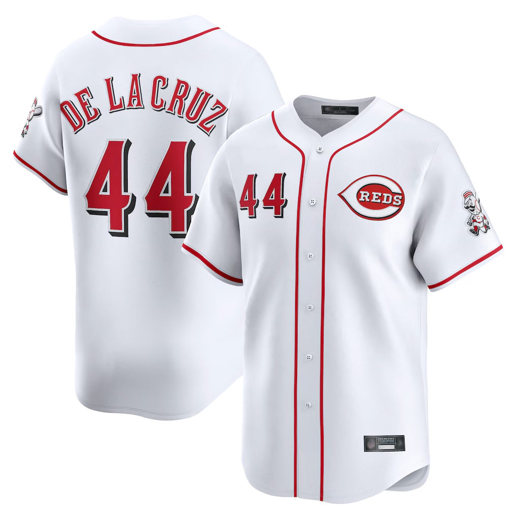 harde C.Reds #44 Elly De La Cruz Player White Home Limited Stitched Jerseys