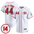 harde C.Reds #44 Elly De La Cruz Player White Vapor Premier Limited Home Stitched Jerseys
