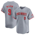 harde C.Reds #9 Matt McLain Player Gray Home Limited Stitched Jerseys