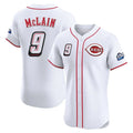 harde C.Reds #9 Matt McLain Player White Speedway Classic Limited Elite Home Stitched Jerseys