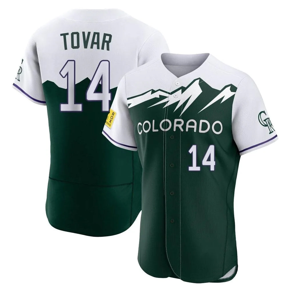 harde C.Rockies #14 Ezequiel Tovar Player Green City Connect Limited Elite Home Stitched Jerseys
