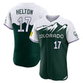harde C.Rockies #17 Todd Helton Player Green City Connect Limited Elite Home Stitched Jerseys