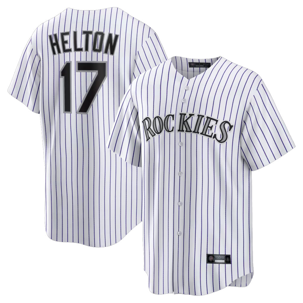 harde C.Rockies #17 Todd Helton Player White Game Home Stitched Jerseys