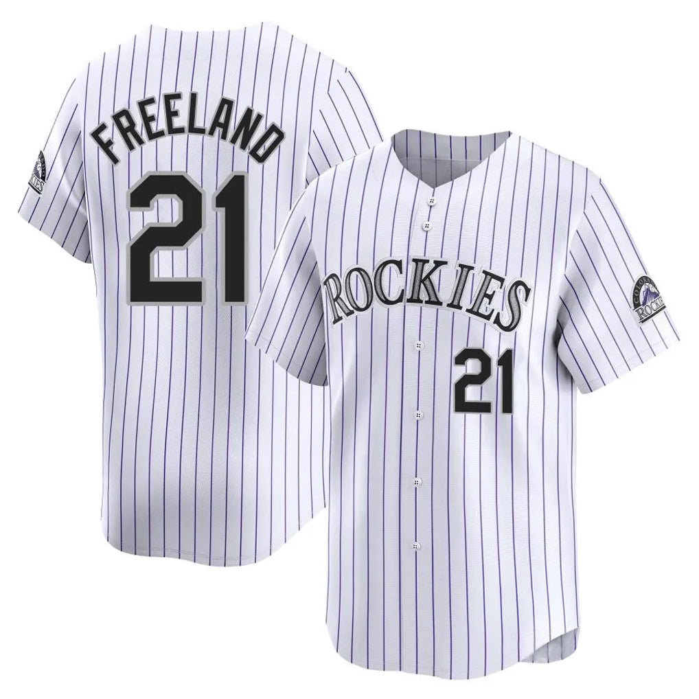 harde C.Rockies #21 Kyle Freeland Player White Limited Home Stitched Jerseys