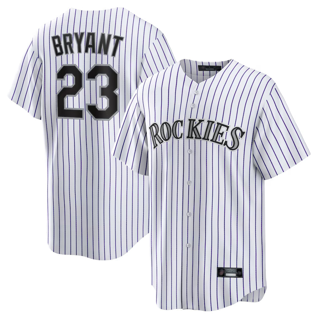 harde C.Rockies #23 Kris Bryant Player White Game Home Stitched Jerseys