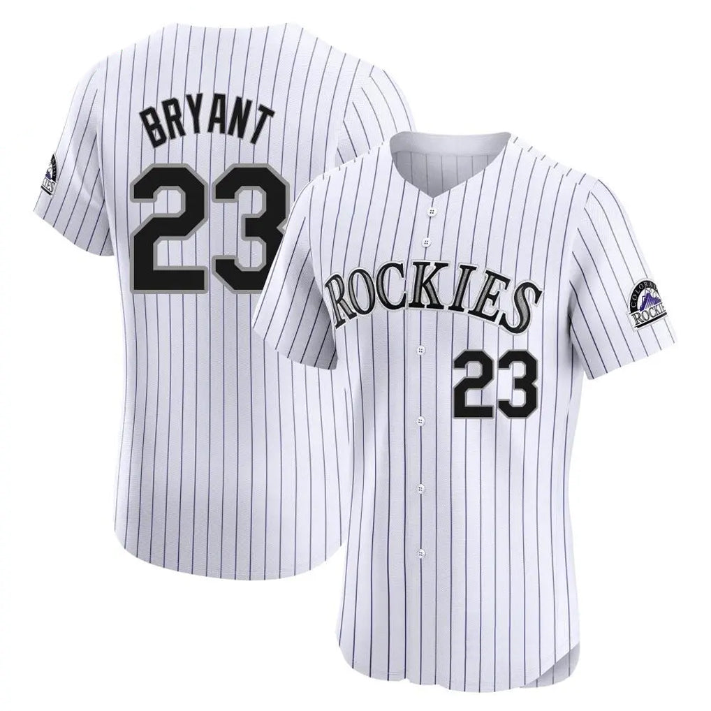 harde C.Rockies #23 Kris Bryant Player White Limited Elite Home Stitched Jerseys