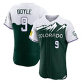 harde C.Rockies #9 Brenton Doyle Player Green City Connect Limited Elite Home Stitched Jerseys
