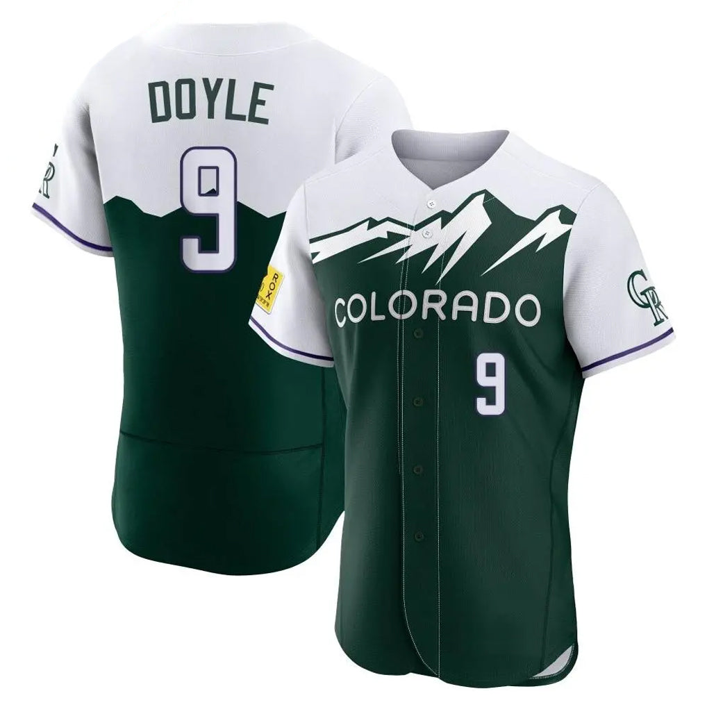 harde C.Rockies #9 Brenton Doyle Player Green City Connect Limited Elite Home Stitched Jerseys