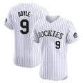harde C.Rockies #9 Brenton Doyle Player White Limited Elite Home Stitched Jerseys