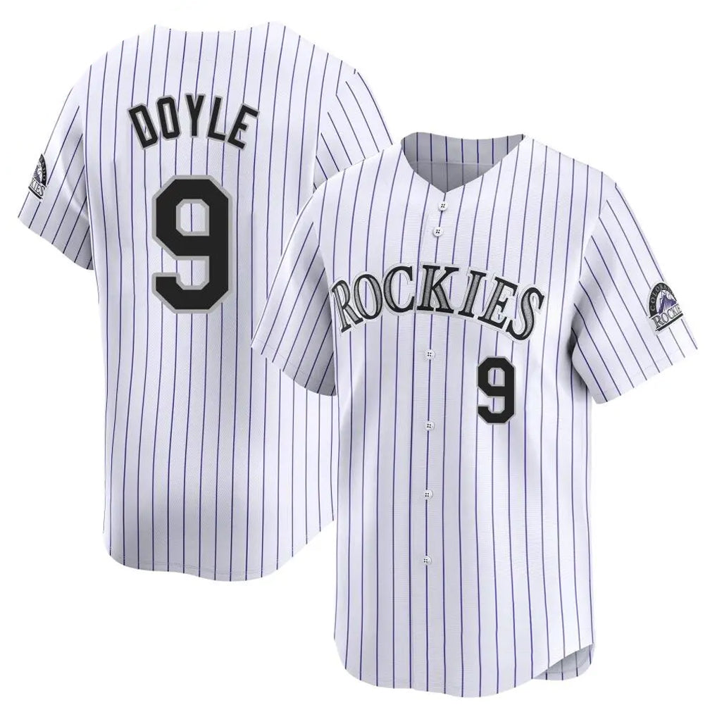 harde C.Rockies #9 Brenton Doyle Player White Limited Home Stitched Jerseys