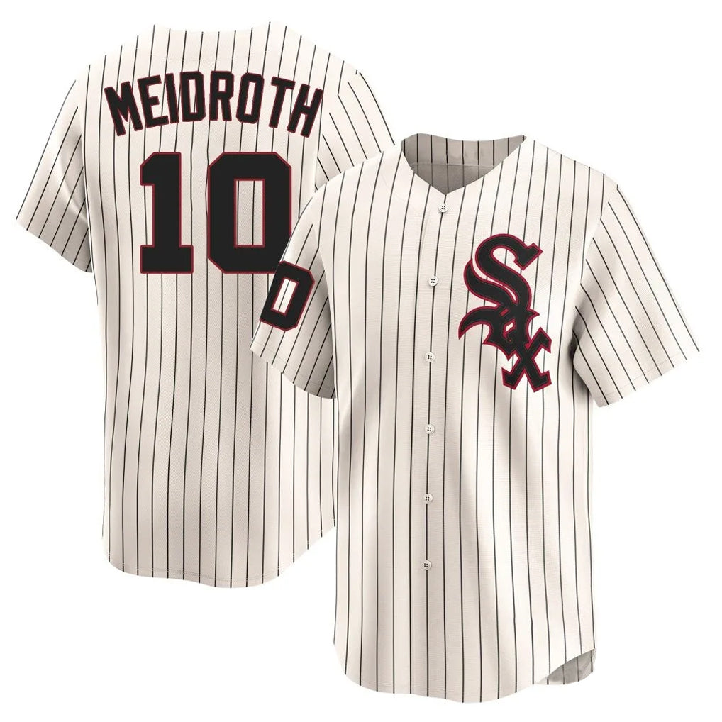 harde C.White Sox #10 Chase Meidroth Player Cream Cooperstown Collection Limited Home Stitched Jerseys