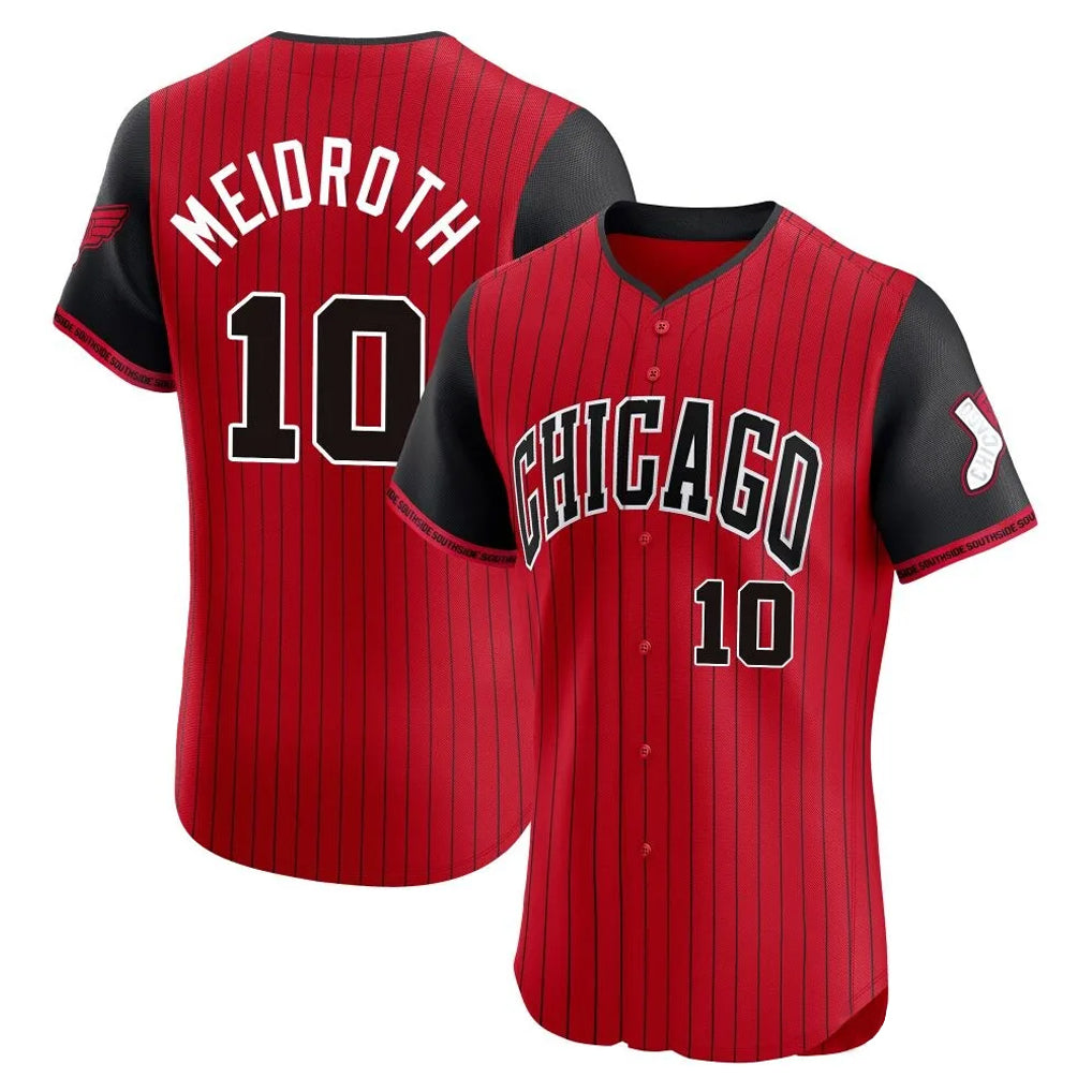harde C.White Sox #10 Chase Meidroth Player Red City Connect Limited Elite Home Stitched Jerseys