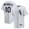 harde C.White Sox #10 Chase Meidroth Player White Stripe Home Game Stitched Jerseys