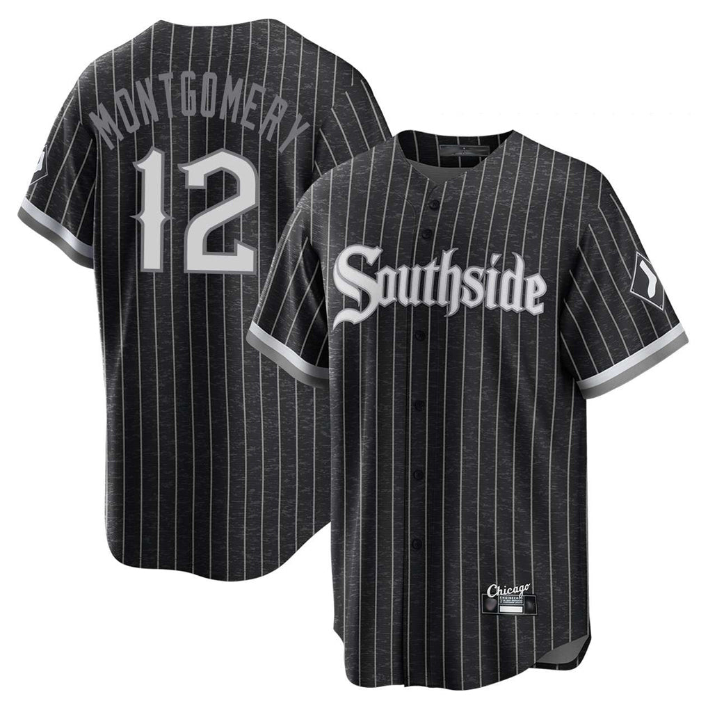 harde C.White Sox #12 Colson Montgomery Player Black City Connect Home Game Stitched Jerseys