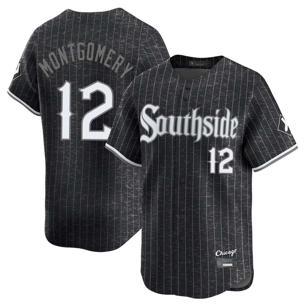 harde C.White Sox #12 Colson Montgomery Player Black City Connect Limited Home Stitched Jerseys