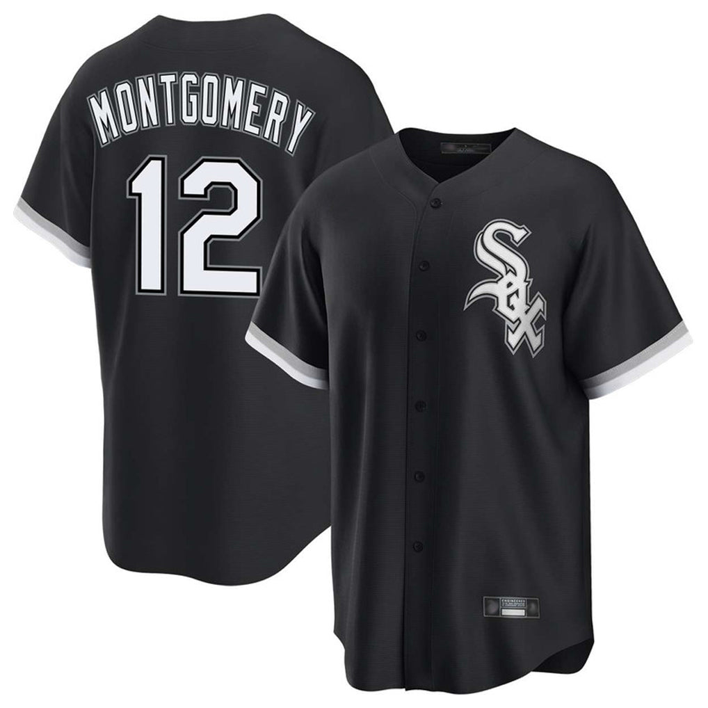 harde C.White Sox #12 Colson Montgomery Player Black Home Game Stitched Jerseys